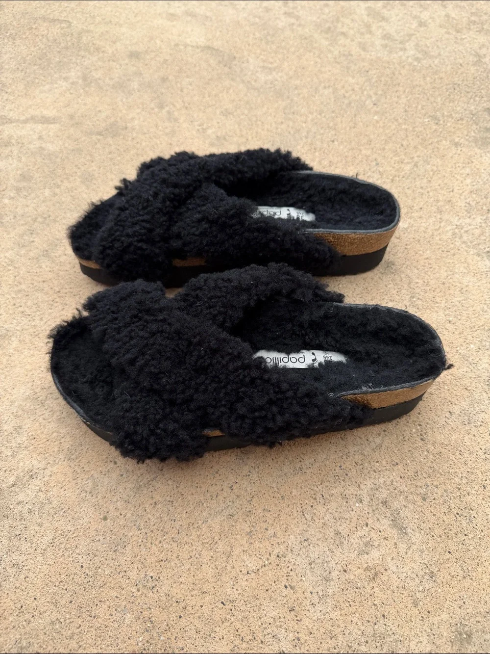 Birkenstock Papillio Women's Shearling Slide Sandals Size 8